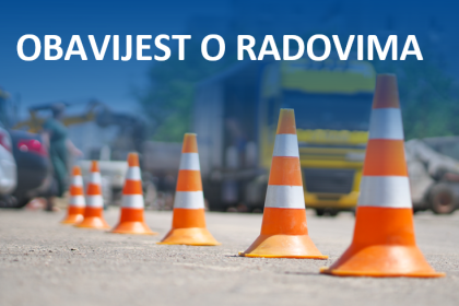 Obavijest o privremenom zatvaranju pristupne ceste prema poslovnici u Sesvetama